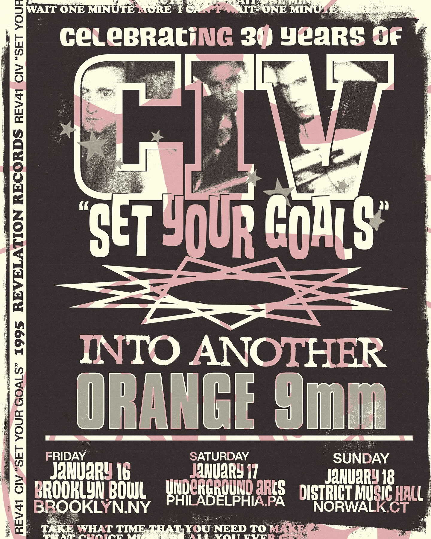 CIV, Into Another, Orange 9mm east coast shows 2026