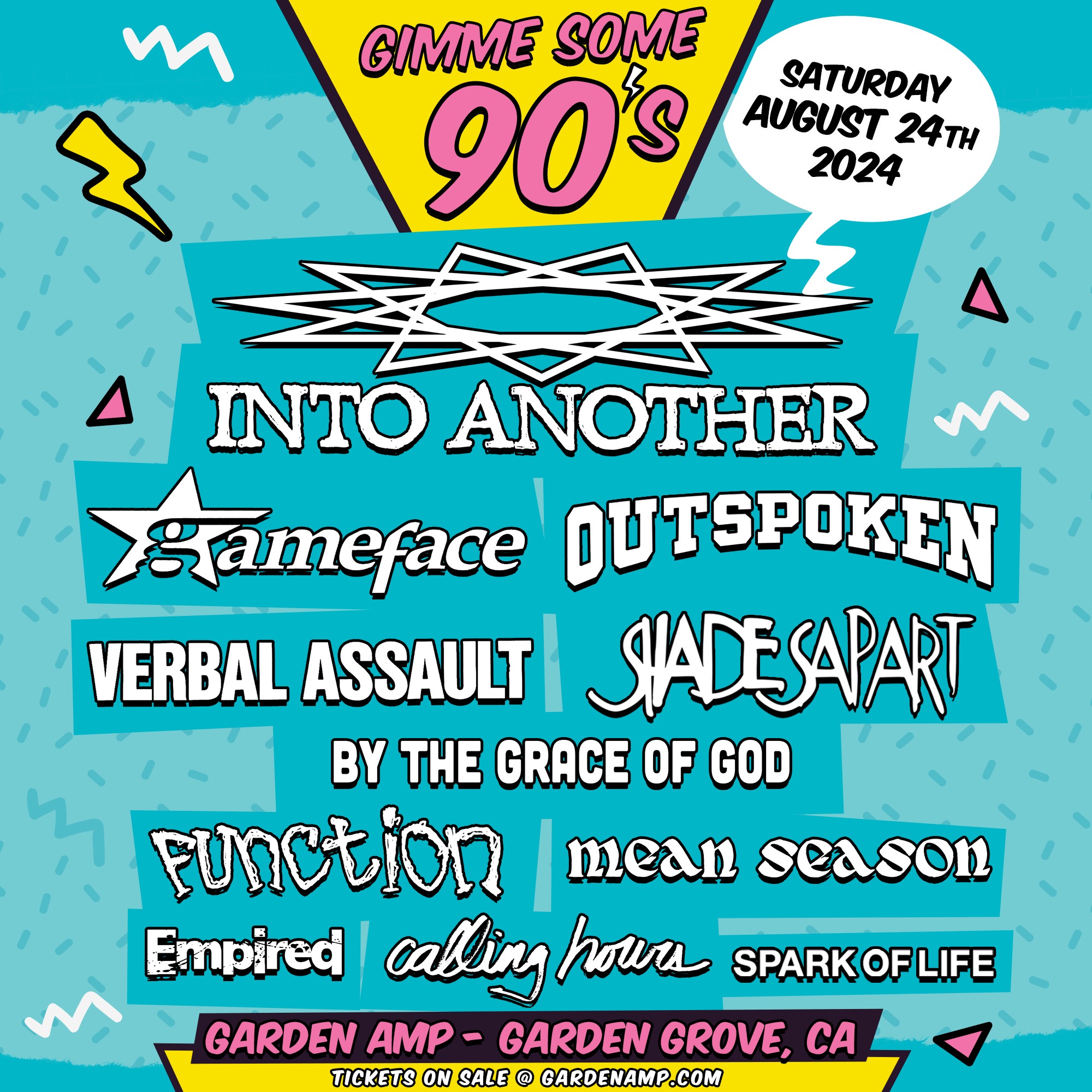 Gimme Some 90s show - Garden Amp, CA